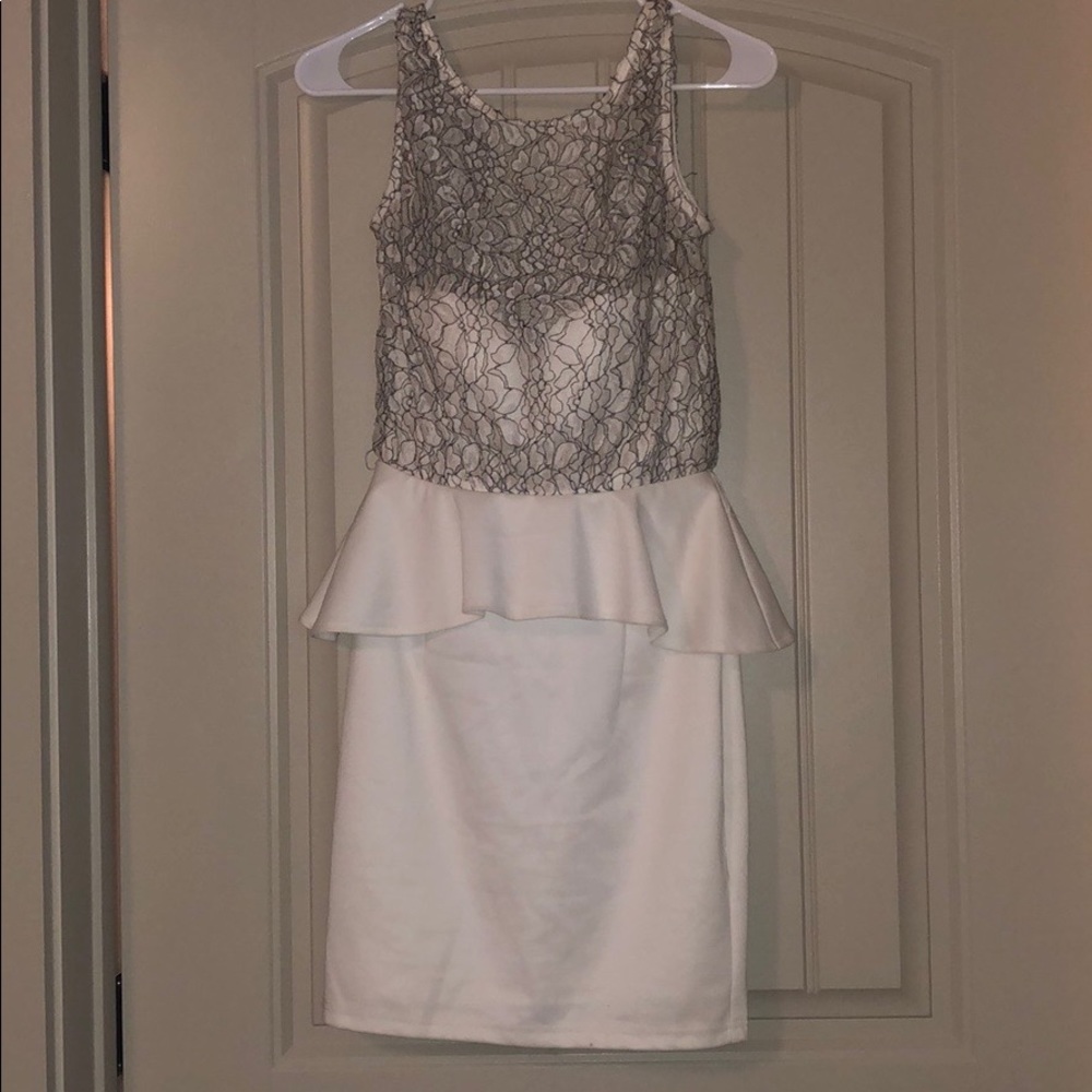 White cocktail dress